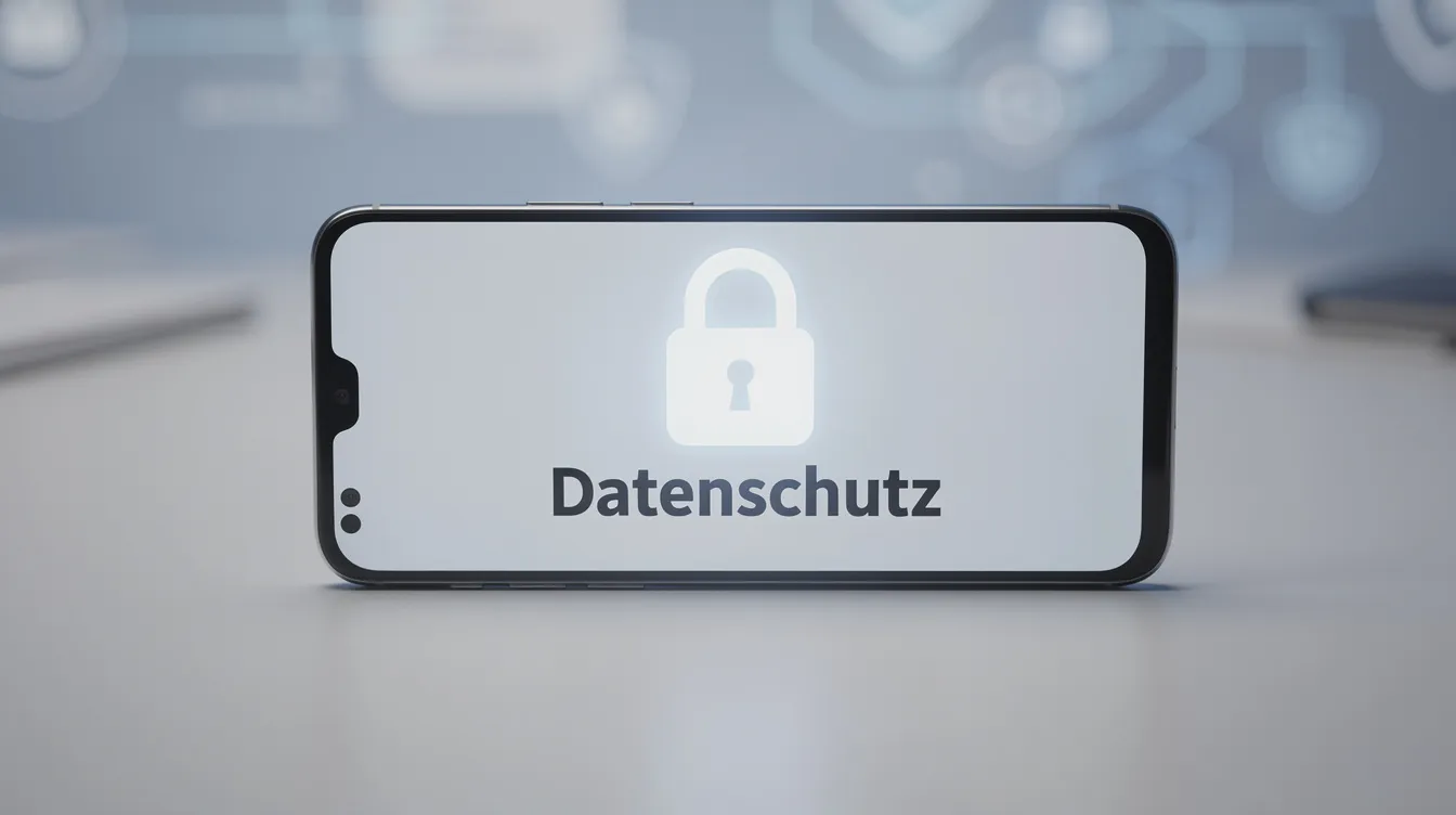 Das Bild zeigt ein Smartphone mit einem Schloss-Symbol auf dem Display, das den Datenschutz symbolisiert. Dieses Symbol steht für die Sicherheit und den Schutz persönlicher Daten beim Online-Shopping, insbesondere auf Plattformen wie Shein.