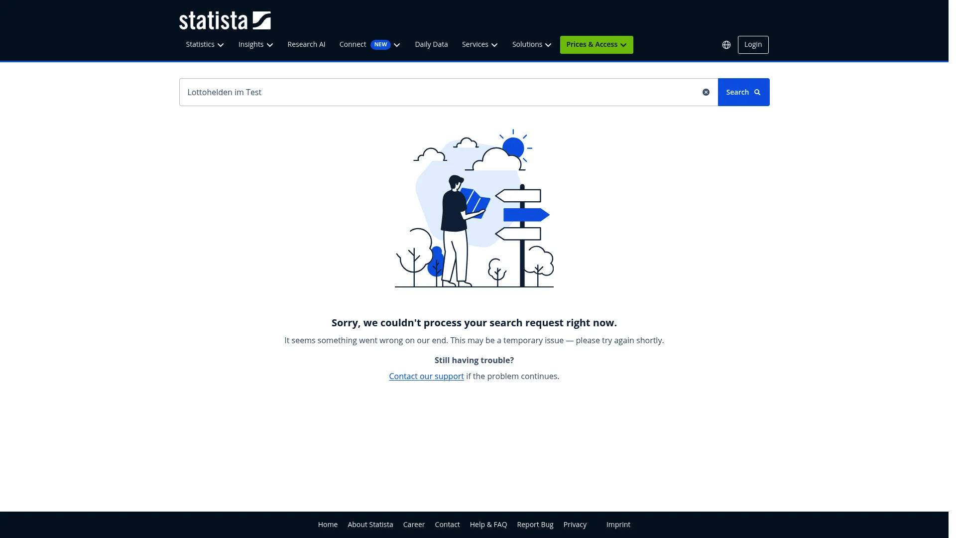 Screenshot of www.statista.com